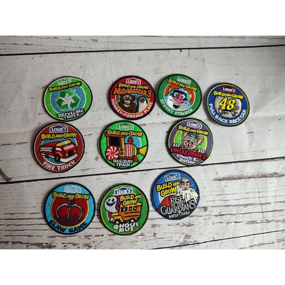 Lot Of 10 Lowes Build And Grow Patches